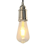 VidaXL douilles de lampe 2 pcs nickel satiné E27 - afbeelding 1