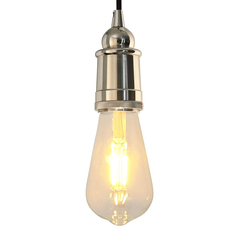 VidaXL douilles de lampe 2 pcs nickel satiné E27