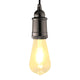 VidaXL douilles de lampe 2 pcs noir brillant E27