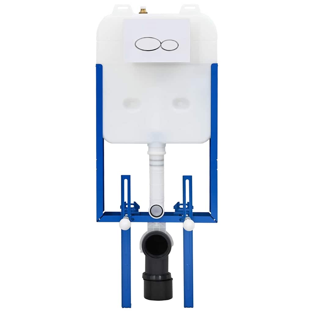VidaXL cadre de citerne avec rangement blanc 50 x 8 x 131 cm acier
