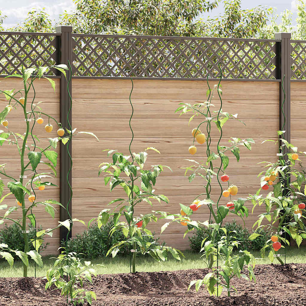 VidaXL support pour plantes 5 pcs vert 110 x 0,6 x 0,6 cm acier