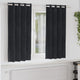 Vidaxl rideaux occultants 2 pcs noir 140 x 175 cm velours