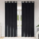 Vidaxl rideaux occultants 2 pcs noir 140 x 225 cm velours