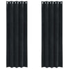 Vidaxl rideaux occultants 2 pcs noir 140 x 225 cm velours