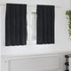 Vidaxl rideaux occultants 2 pcs noir 140 x 140 cm velours