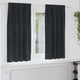 Vidaxl rideaux occultants 2 pcs noir 140 x 175 cm velours