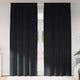 Vidaxl rideaux occultants 2 pcs noir 140 x 260 cm velours