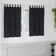 Vidaxl rideaux occultants 2 pcs noir 140 x 140 cm velours
