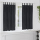Vidaxl rideaux occultants 2 pcs noir 140 x 175 cm velours