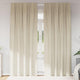 Vidaxl rideaux occultants 2 pcs crème 140 x 260 cm velours
