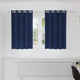 Vidaxl rideaux occultants 2 pcs bleu foncé 140 x 140 cm velours