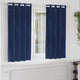 Vidaxl rideaux occultants 2 pcs bleu foncé 140 x 175 cm velours