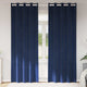 Vidaxx rideaux occultants 2 pcs bleu foncé 140 x 225 cm velours