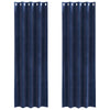 Vidaxx rideaux occultants 2 pcs bleu foncé 140 x 225 cm velours