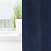 Vidaxl rideaux occultants 2 pcs bleu foncé 140 x 245 cm velours