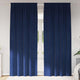 Vidaxl rideaux occultants 2 pcs bleu foncé 140 x 245 cm velours