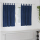 Vidaxl rideaux occultants 2 pcs bleu foncé 140 x 140 cm velours