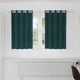 Vidaxl rideaux occultants 2 pcs vert foncé 140 x 140 cm velours