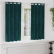 Vidaxx rideaux occultants 2 pcs vert foncé 140 x 175 cm velours