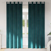 Vidaxx rideaux occultants 2 pcs vert foncé 140 x 245 cm velours