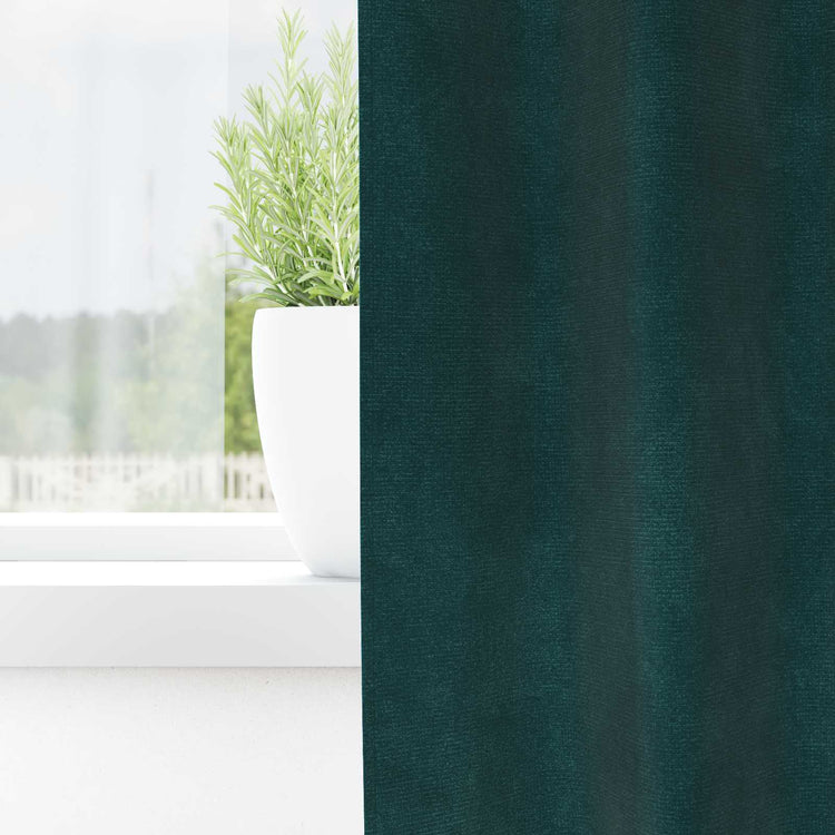 Vidaxx rideaux occultants 2 pcs vert foncé 140 x 260 cm velours