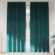 Vidaxx rideaux occultants 2 pcs vert foncé 140 x 260 cm velours