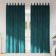Vidaxx rideaux occultants 2 pcs vert foncé 140 x 260 cm velours