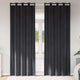 Vidaxl rideaux occultants 2 pcs gris foncé 140 x 260 cm velours