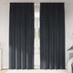 Vidaxl rideaux occultants 2 pcs gris foncé 140 x 225 cm velours