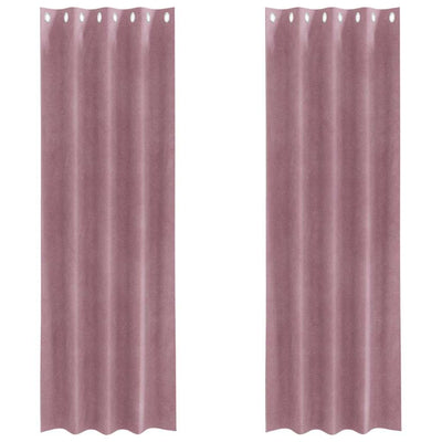 Vidaxx rideaux occultants 2 pcs rose foncé 140 x 225 cm velours