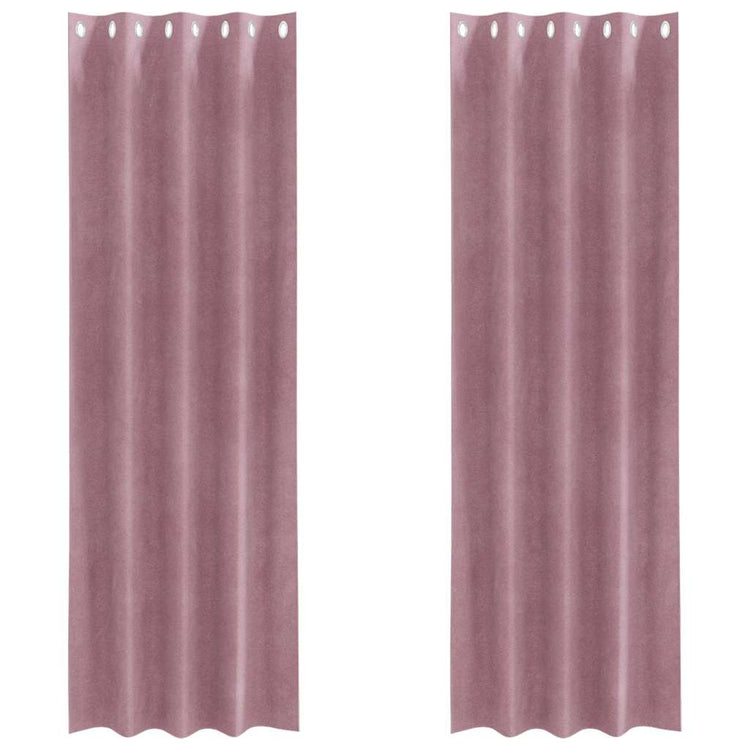 Vidaxx rideaux occultants 2 pcs rose foncé 140 x 225 cm velours