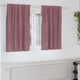 Vidaxl rideaux occultants 2 pcs rose foncé 140 x 140 cm velours