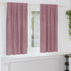 Vidaxl rideaux occultants 2 pcs rose foncé 140 x 175 cm velours