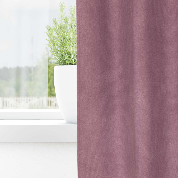 Vidaxl rideaux occultants 2 pcs rose foncé 140 x 245 cm velours