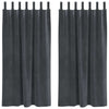 Vidaxl rideaux occultants 2 pcs gris clair 140 x 175 cm velours