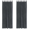 Vidaxl rideaux occultants 2 pcs gris clair 140 x 260 cm velours