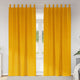 Vidaxl rideaux occultants 2 pcs jaune moutarde 140 x 225 cm velours