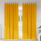Vidaxl rideaux occultants 2 pcs jaune moutarde 140 x 260 cm velours