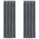 Vidaxl rideaux occultants 2 pcs gris clair 140 x 260 cm velours