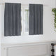 Vidaxl rideaux occultants 2 pcs gris clair 140 x 140 cm velours