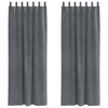 Vidaxl rideaux occultants 2 pcs gris clair 140 x 260 cm velours