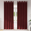 Vidaxx rideaux occultants 2 pcs bordeaux 140 x 245 cm velours