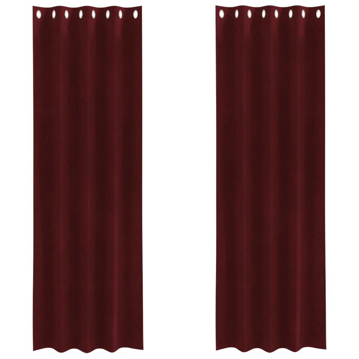 Vidaxx rideaux occultants 2 pcs bordeaux 140 x 260 cm velours