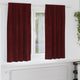 Vidaxl rideaux occultants 2 pcs bordeaux 140 x 175 cm velours