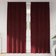 Vidaxl rideaux occultants 2 pcs bordeaux 140 x 225 cm velours