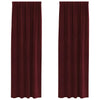 Vidaxx rideaux occultants 2 pcs bordeaux 140 x 260 cm velours