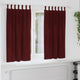 Vidaxl rideaux occultants 2 pcs bordeaux 140 x 175 cm velours