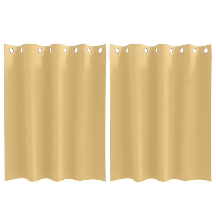 Vidaxl rideaux occultants avec anneaux 2 pcs beige 140 x 140 cm