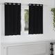 VidaXL rideaux occultants avec anneaux 2 pcs noir 140 x 140 cm