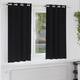 VidaXL rideaux occultants avec anneaux 2 pcs noir 175 x 140 cm